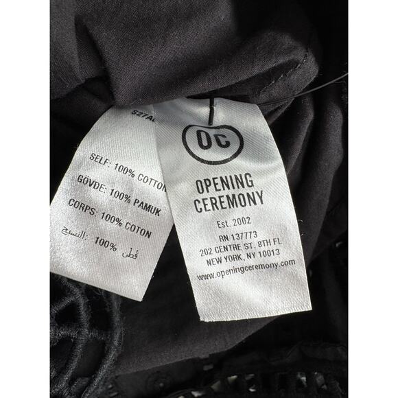 Opening Ceremony Black Lace Eyelet Sleeveless V-neck Dress Knee Length Sheath 8 - Picture 13 of 13